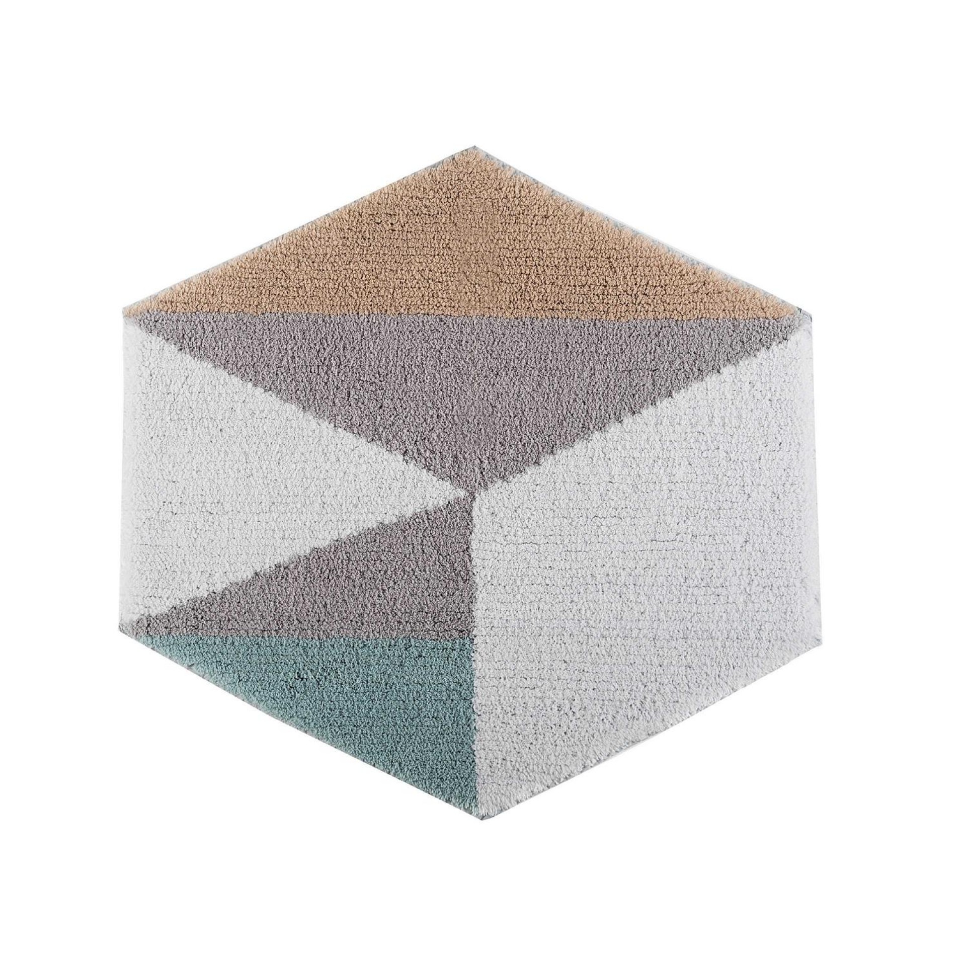 HEXAGONAL BATH RUG