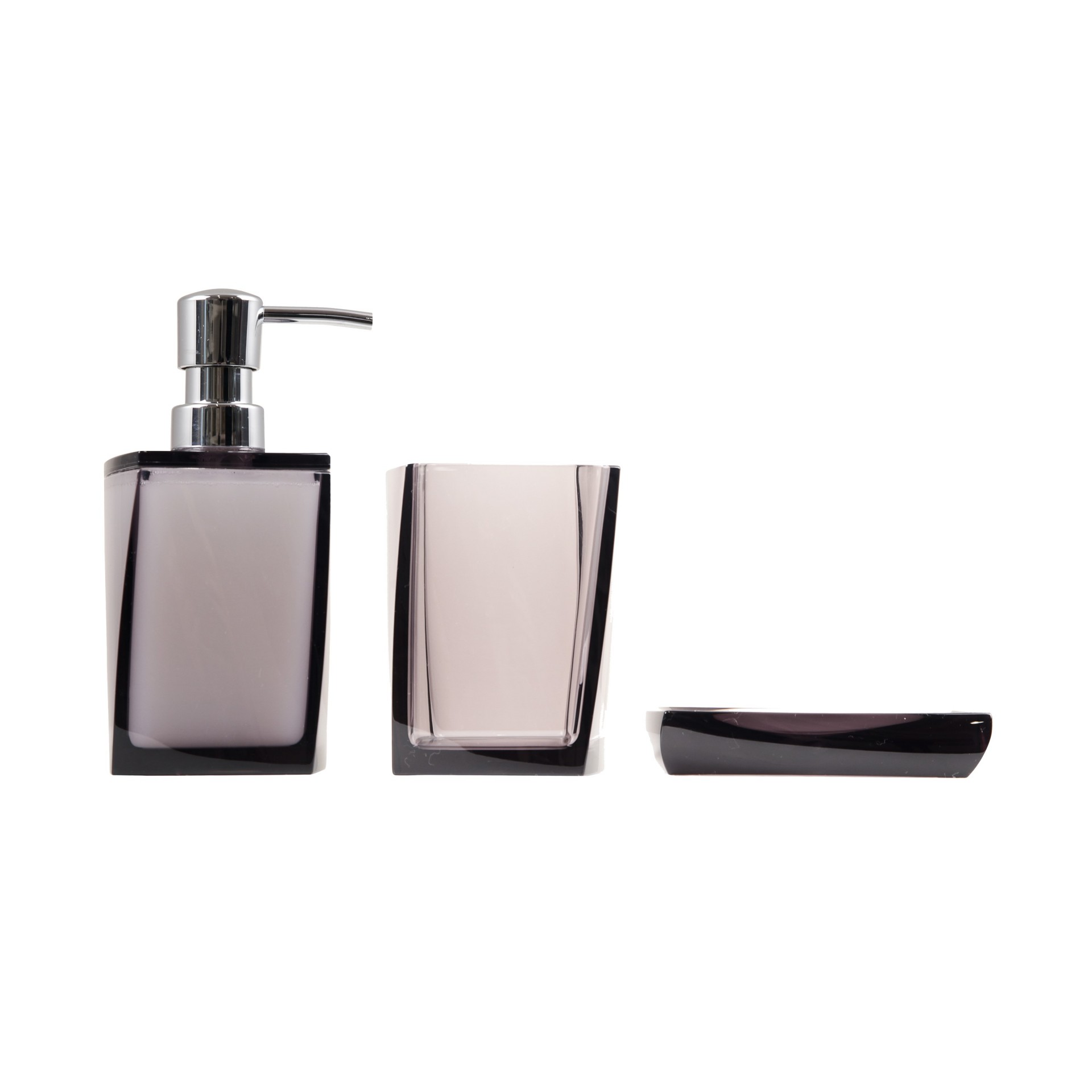 TRANSPARENT BATH ACCESSORIES