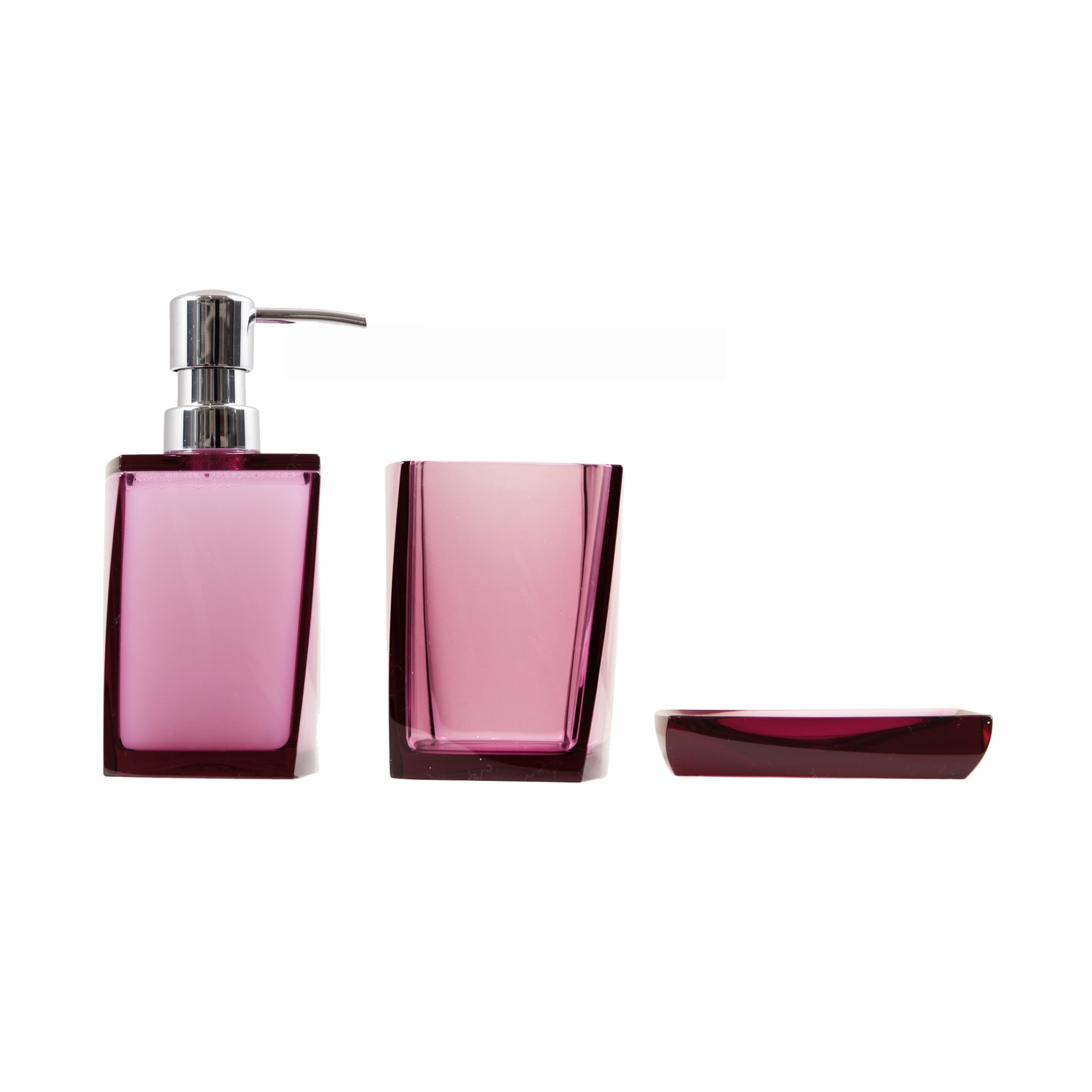 TRANSPARENT BATH ACCESSORIES