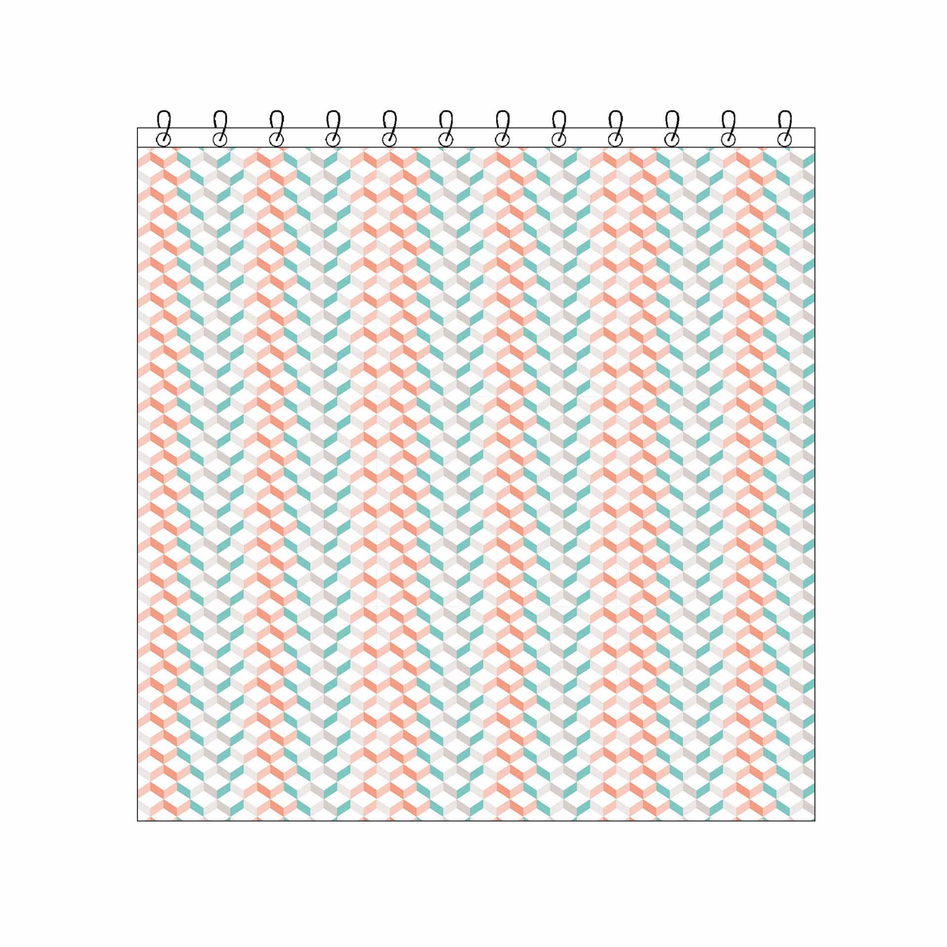 CUBE SHOWER CURTAINS