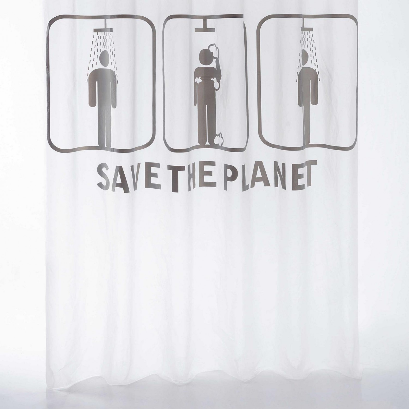 SAVE THE PLANET CORTINA DE BANHO