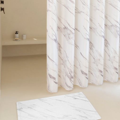 MARBLE SHOWER CURTAINS