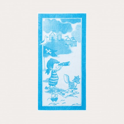 LITTLE CAPTAIN B BEACH TOWELS