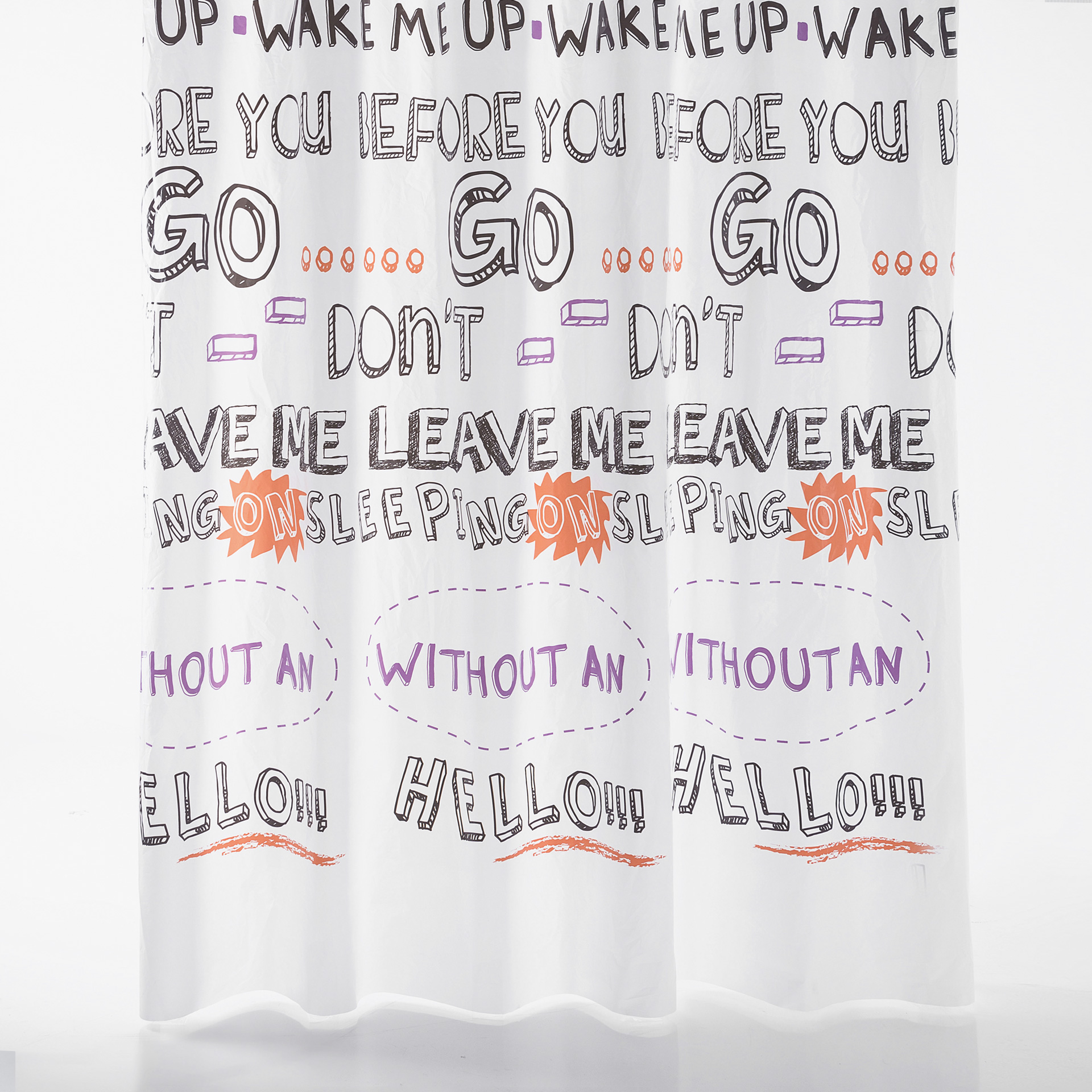 WAKE ME UP CORTINA DE BANHO